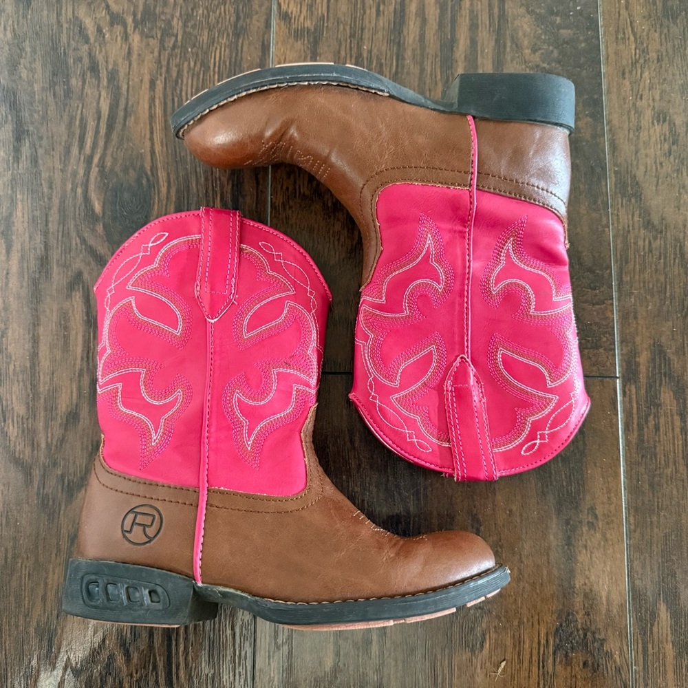 Roper Kids' Pink and Brown Boots